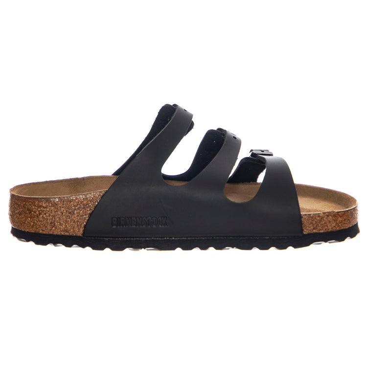 Florida SFB black, Oiled Leather - Sandali Donna Neri 1011445 . BIRKENSTOCK 