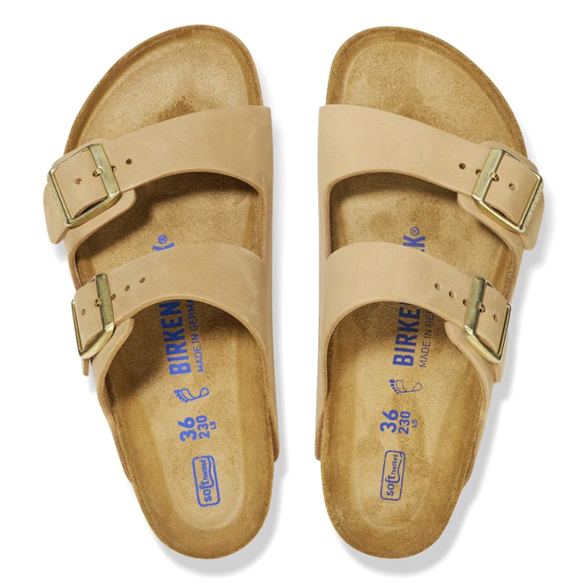 Arizona SFB sandcastle, Nubuck Leather - Sandali Donna Beige 1019016 . BIRKENSTOCK 
