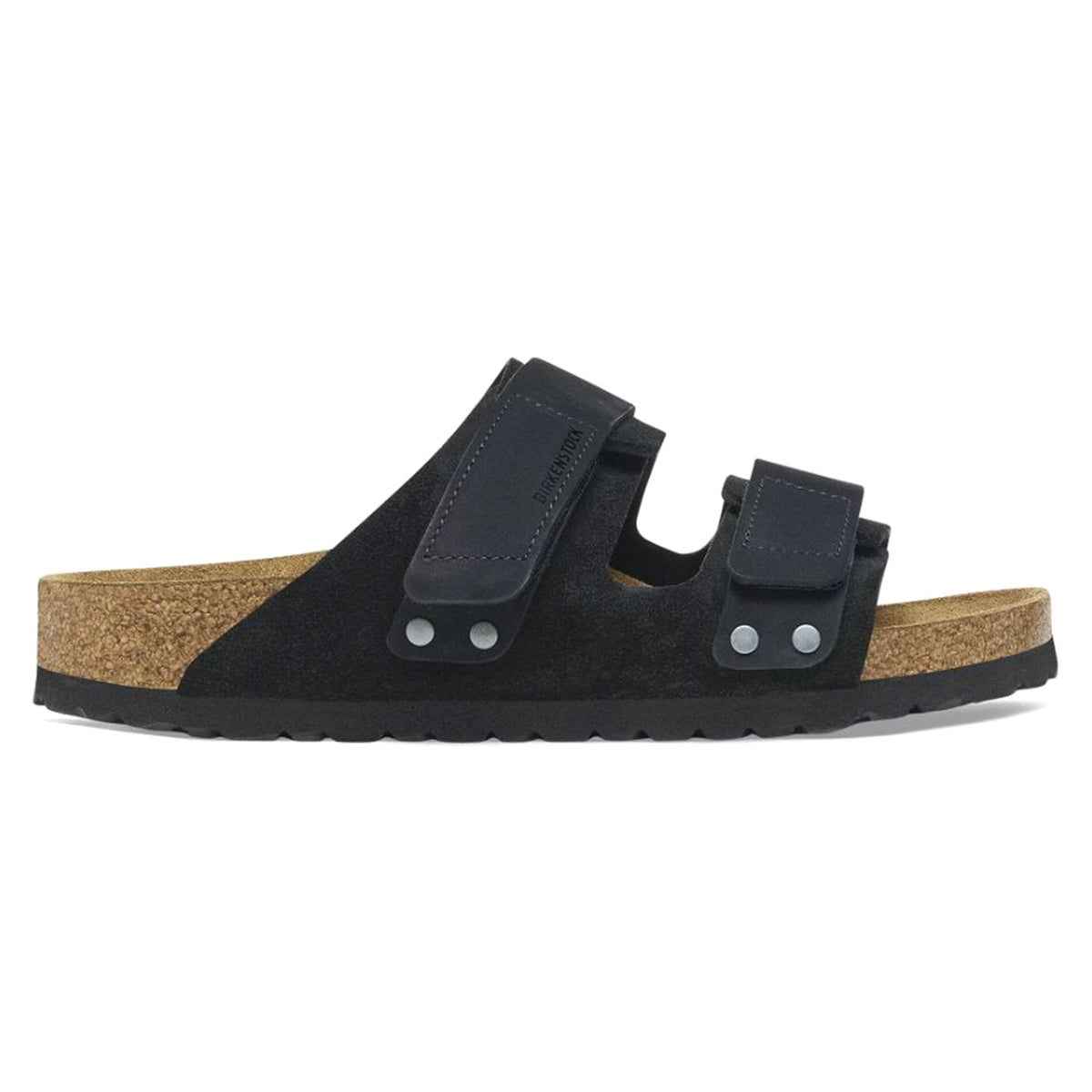 Uji black, Suede Leather/Nubuck - Sandali Uomo Neri 1024832 . BIRKENSTOCK 