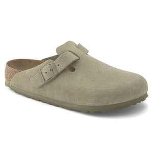 M' Boston Faded Khaki Suede Leather - Sandali Uomo Verdi 1025844 . BIRKENSTOCK 