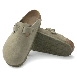 M' Boston Faded Khaki Suede Leather - Sandali Uomo Verdi 1025844 . BIRKENSTOCK 