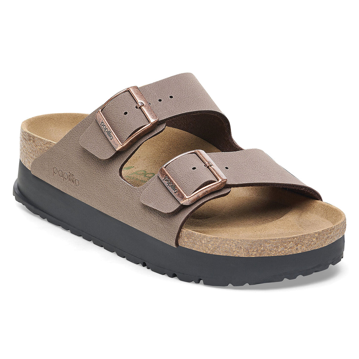 Arizona Platform mocca veg, Birko Flor - Sandali Donna Marroni 1027417 . BIRKENSTOCK 