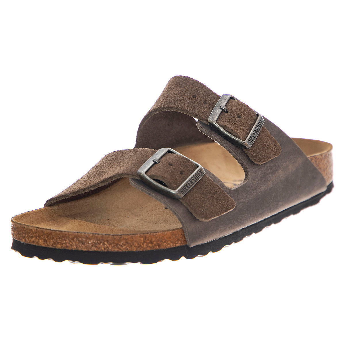 Arizona concrete gray, Suede Leather/Oiled - Sandali Uomo / Donna Grigi 1029167 . BIRKENSTOCK 