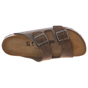 Arizona concrete gray, Suede Leather/Oiled - Sandali Uomo / Donna Grigi 1029167 . BIRKENSTOCK 