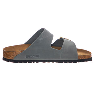 Arizona basalt gray, Oiled Leather - Sandali Donna Grigi 1029253 . BIRKENSTOCK 