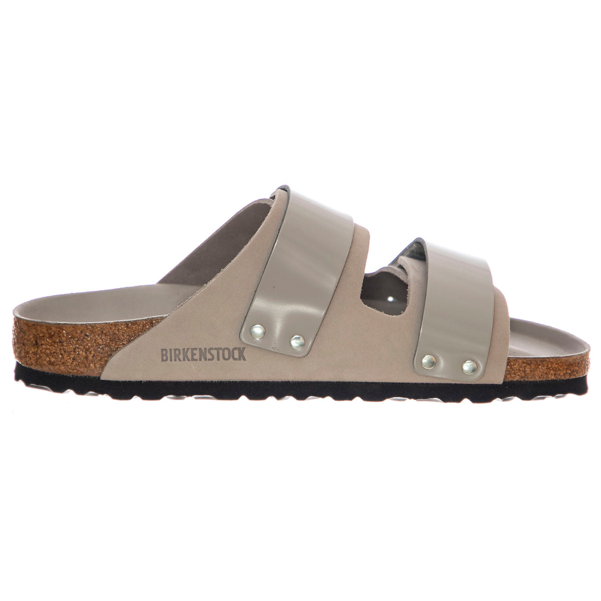 Uji stone coin, Nubuck Leather/High Shine Leather - Sandali Uomo / Donna Grigi 1029302 . BIRKENSTOCK 