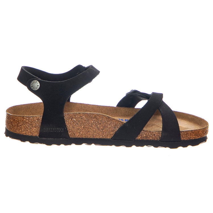 Kumba SFB black, Nubuck Leather - Sandali Donna Neri 1029526 . BIRKENSTOCK 