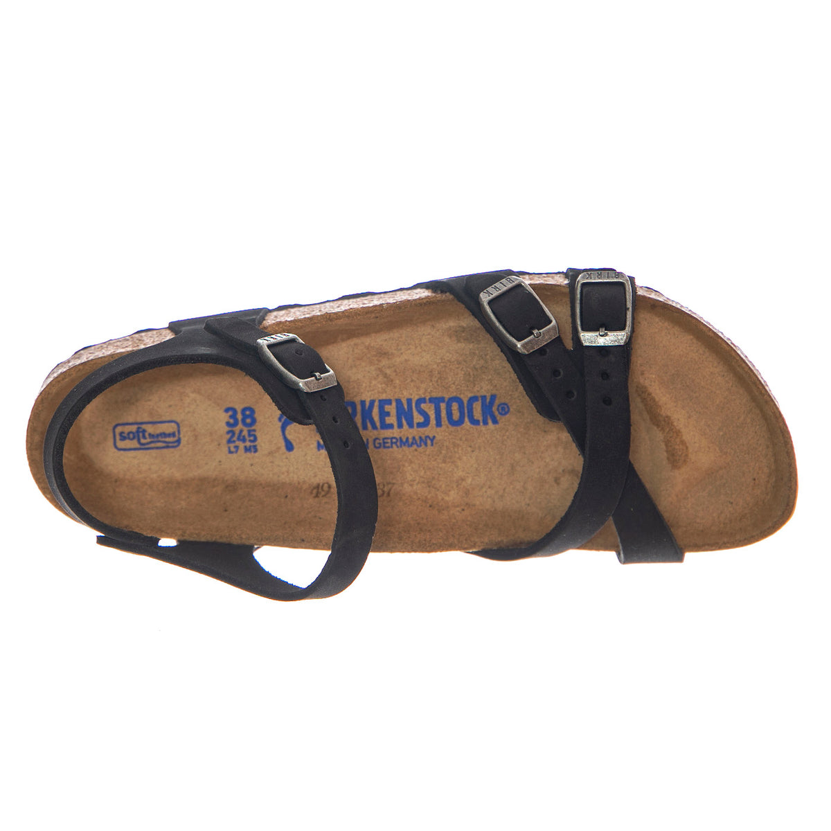 Kumba SFB black, Nubuck Leather - Sandali Donna Neri 1029526 . BIRKENSTOCK 