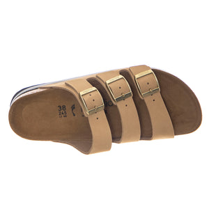 Florida Platf sandcastle, Nubuck Leather - Sandali Donna Beige 1029760 . BIRKENSTOCK 