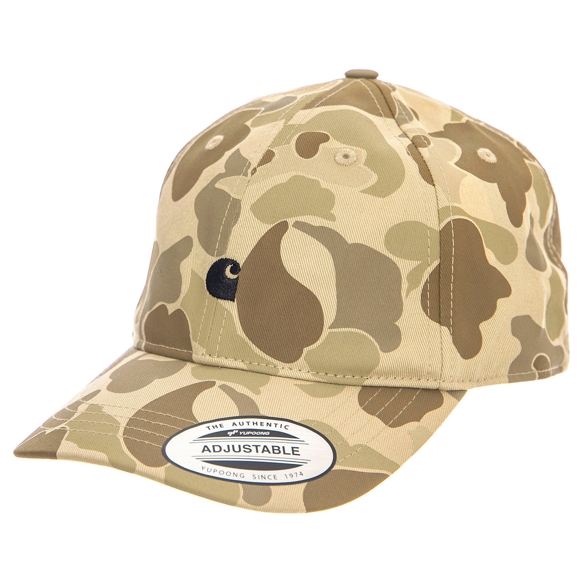 Madison Logo Cap Camo Duck, Desert / Black - Cappellino con Visiera Multicolore I023750.2VTXX . CARHARTT WIP 