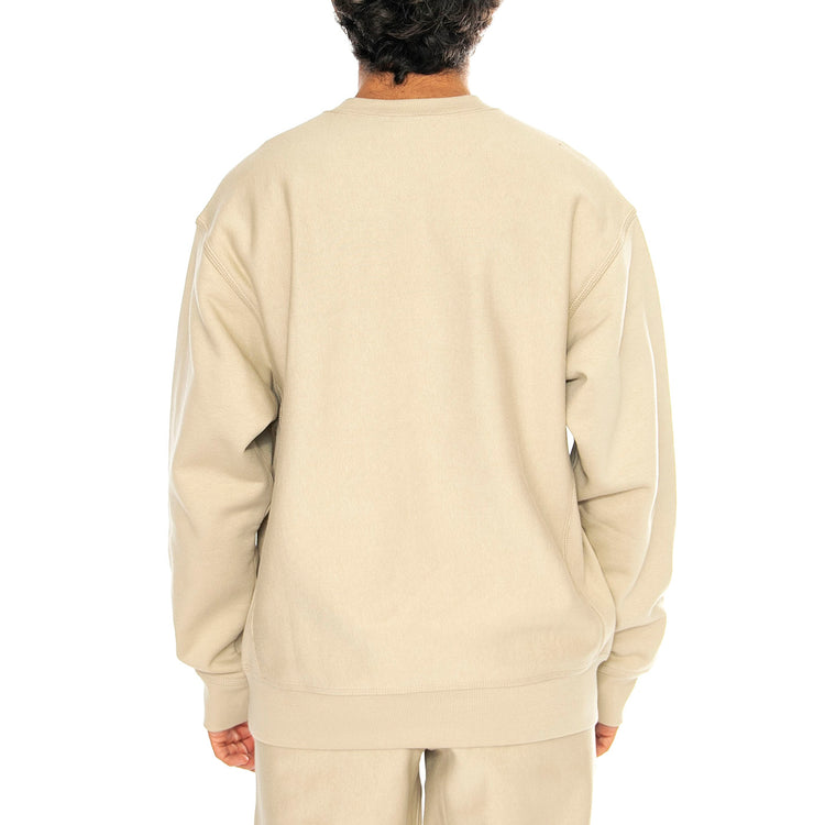 American Script Sweat Fleur De Sel - Felpa Girocollo Uomo Beige I025475.2LPXX . CARHARTT WIP 