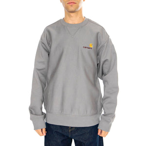 American Script Sweat Yosemite - Felpa Girocollo Uomo Grigia I025475.2LRXX . CARHARTT WIP 