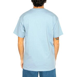 S/S Chase T-Shirt Frosted Blue / Gold - Maglietta Girocollo Uomo Blu I026391.2MYXX . CARHARTT WIP 