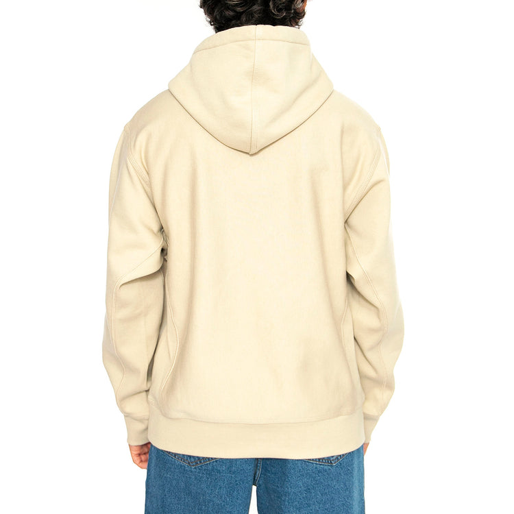 Hooded American Script Sweat Fleur De Sel - Felpa con Cappuccio Uomo Beige I028279.2LPXX . CARHARTT WIP 