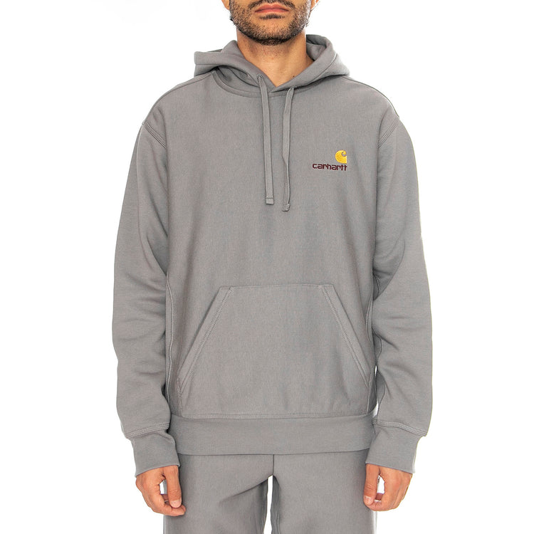Hooded American Script Sweat Yosemite - Felpa con Cappuccio Uomo Grigia I028279.2LRXX . CARHARTT WIP 
