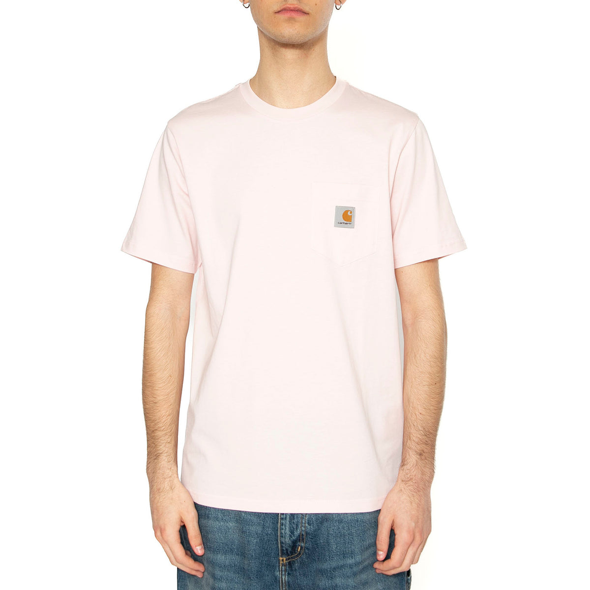 S/S Pocket T-Shirt Air Pink - Maglietta Girocollo Uomo Rosa I030434.2P7XX . CARHARTT WIP 