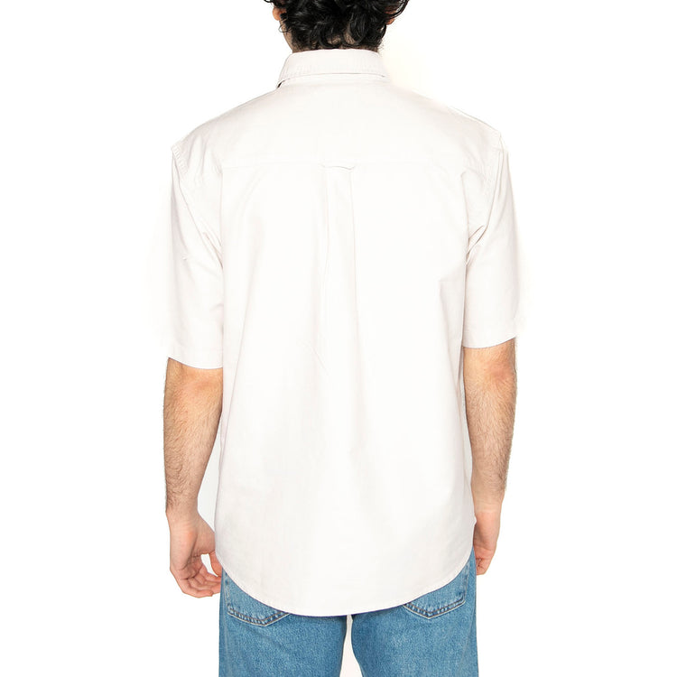 S/S Braxton Shirt Fleur De Sel / Wax - Camicia Maniche Corte Uomo Bige I031454.2V4XX . CARHARTT WIP 