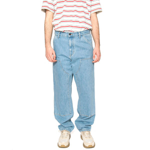 Double Knee Pant Blue - Pantaloni Denim Jeans Uomo Blu I032699.0112 . CARHARTT WIP 