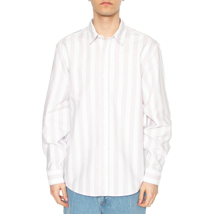 L/S Dillion Shirt Dillion Stripe, Hortensia / White - Camicia Uomo Multicolore I033027.2SNXX . CARHARTT WIP 