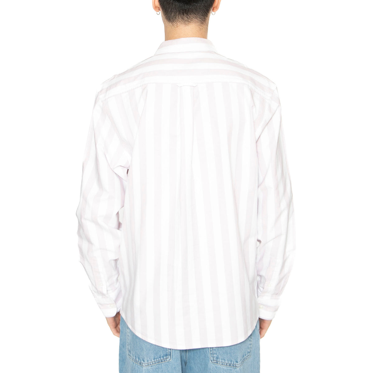 L/S Dillion Shirt Dillion Stripe, Hortensia / White - Camicia Uomo Multicolore I033027.2SNXX . CARHARTT WIP 