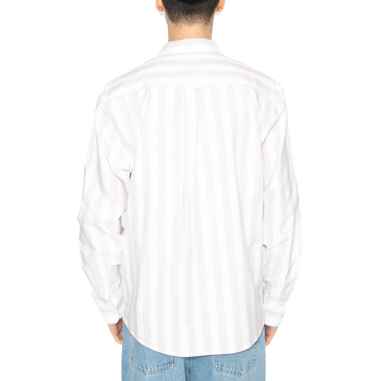 L/S Dillion Shirt Dillion Stripe, Hortensia / White - Camicia Uomo Multicolore I033027.2SNXX . CARHARTT WIP 