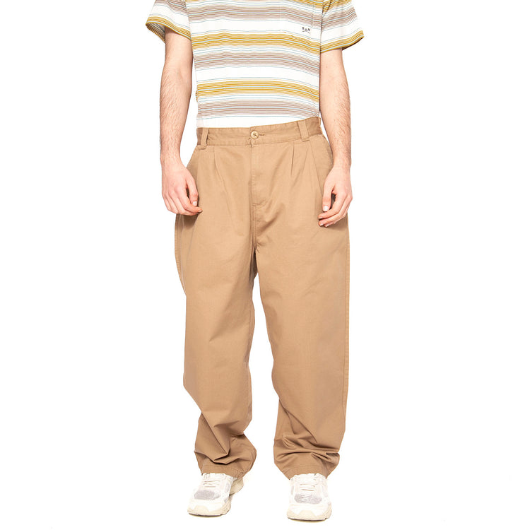 Marv Pant Leather - Pantaloni Uomo Marroni I033129.8Y06 . CARHARTT WIP 