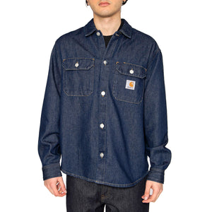 Harvey Shirt Jac Blue - Camicia Denim Jeans Uomo Blu I033346.0102 . CARHARTT WIP 