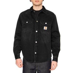 Harvey Shirt Jac Black - Camicia Denim Jeans Uomo Blu I033346.894L . CARHARTT WIP 
