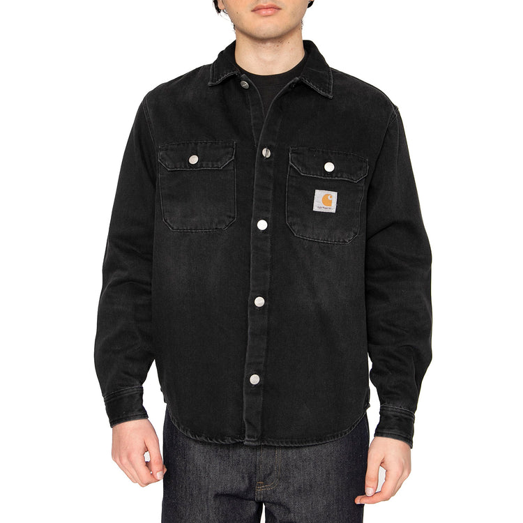Harvey Shirt Jac Black - Camicia Denim Jeans Uomo Blu I033346.894L . CARHARTT WIP 