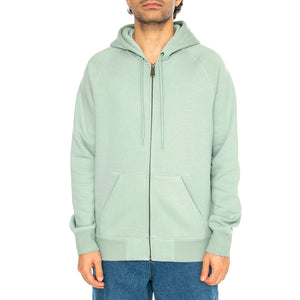 Hooded Chase Jacket Frosted Green / Gold - Felpa con Cappuccio e Zip Uomo Verde I033664.2O2XX . CARHARTT WIP 
