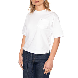Carhartt WIP  t-shirt S/S Colburn - Maglietta Girocollo Donna Bianca I034308.02XX . CARHARTT WIP 