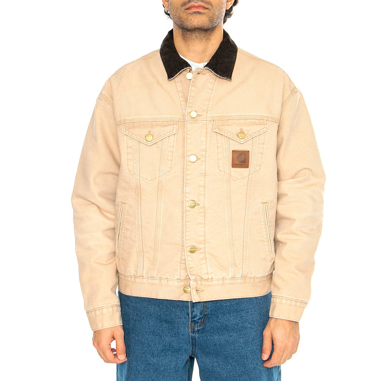Dayton Trucker Jacket Dusty H Brown / Tobacco - Giacca Uomo Beige I034315.2N24O . CARHARTT WIP 