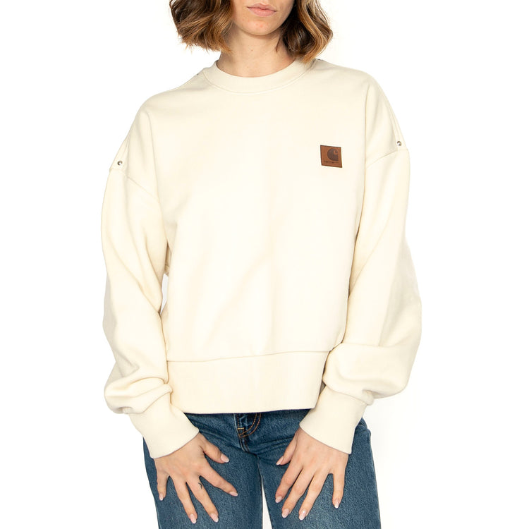 W' Eldon Sweat Natural - Felpa Girocollo Donna Beige I034373.05XX . CARHARTT WIP 