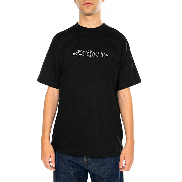S/S Greatest Hits T-Shirt Black / White - Maglietta Girocollo Uomo Nera I034394.0D2XX . CARHARTT WIP 