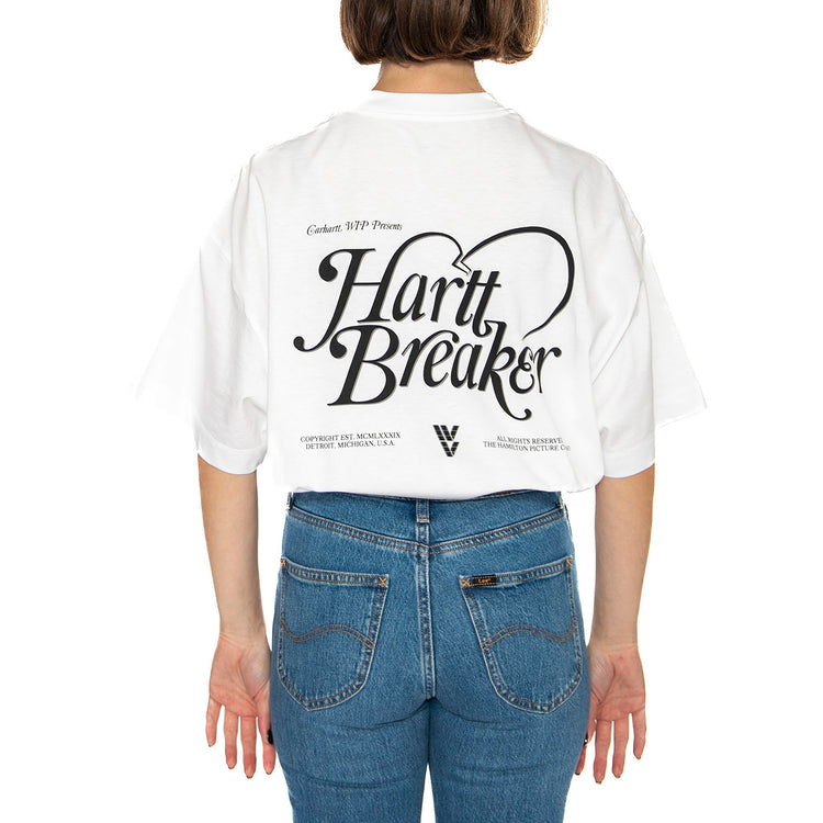 W' S/S Harttbreaker T-Shirt White - Maglietta Girocollo Donna Bianca I034399.02XX . CARHARTT WIP 
