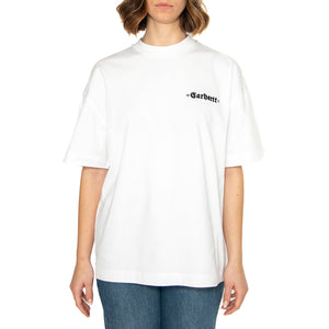 W' S/S Greatest Hits 02 T-S White / Black - Maglietta Girocollo Donna Bianca I034401.00AXX . CARHARTT WIP 