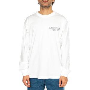 L/S Chain Link T-Shirt White / Silver - Maglietta Girocollo Maniche Lunghe Uomo Bianca I034403.0YFXX . CARHARTT WIP 