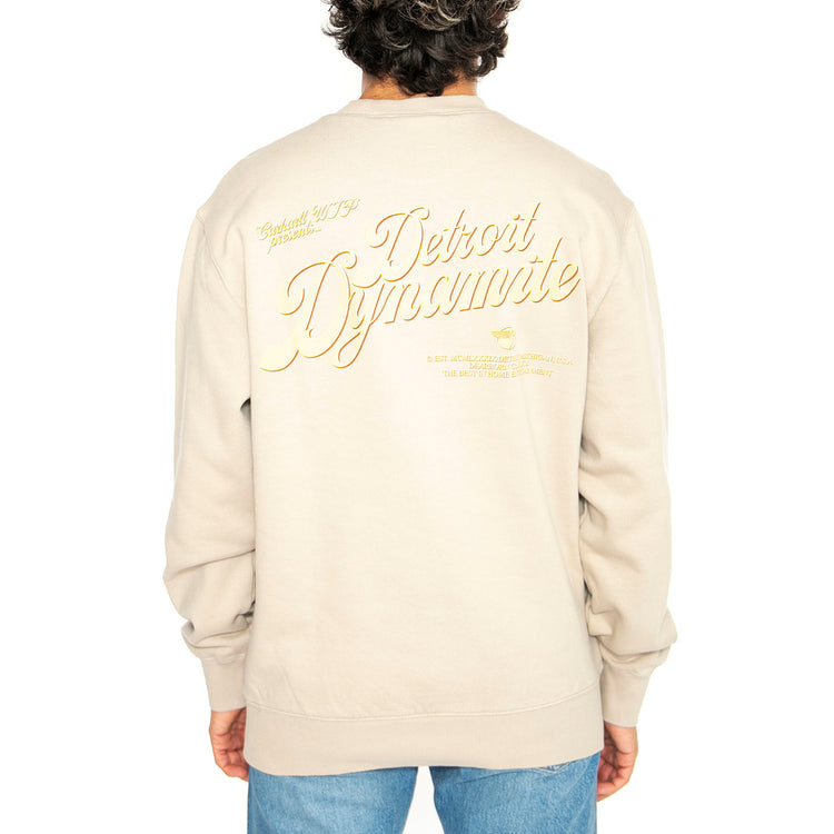 Greatest Flicks Sweat Fleur De Sel - Felpa Girocollo Uomo Beige I034413.2LPXX . CARHARTT WIP 