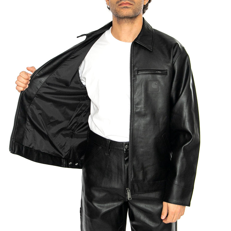 Detroit Jacket Black - Giacca Similpelle Uomo Nera I034426.89XX . CARHARTT WIP 