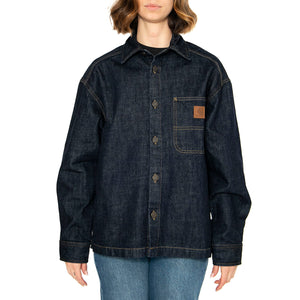 W' Lovilia Shirt Jac Blue - Camicia / Giacca Donna Denim Jeans Blu I034461.0102 . CARHARTT WIP 