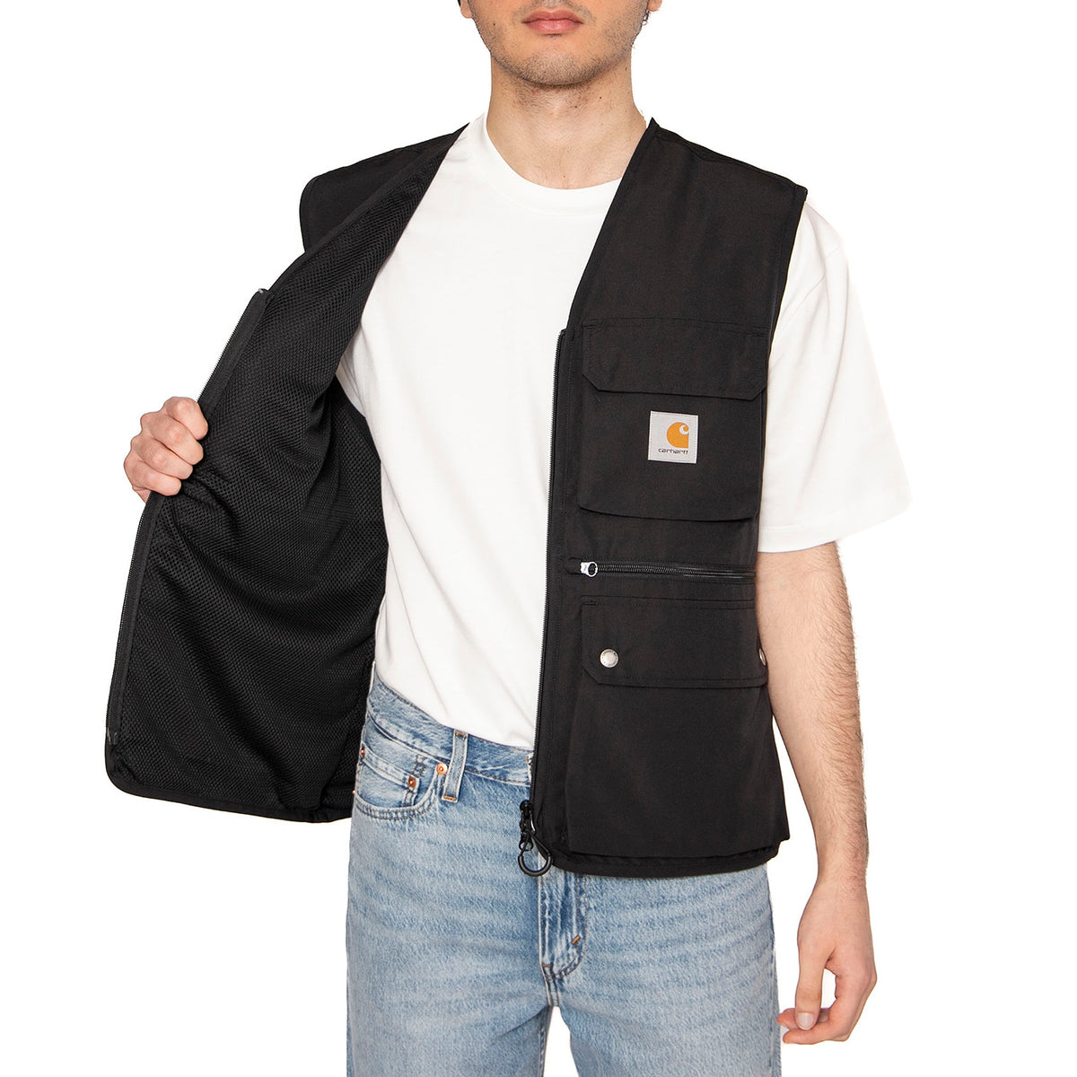 Irwin Vest Black - Giacca Smanicata Uomo Nera I034505.89XX . CARHARTT WIP 