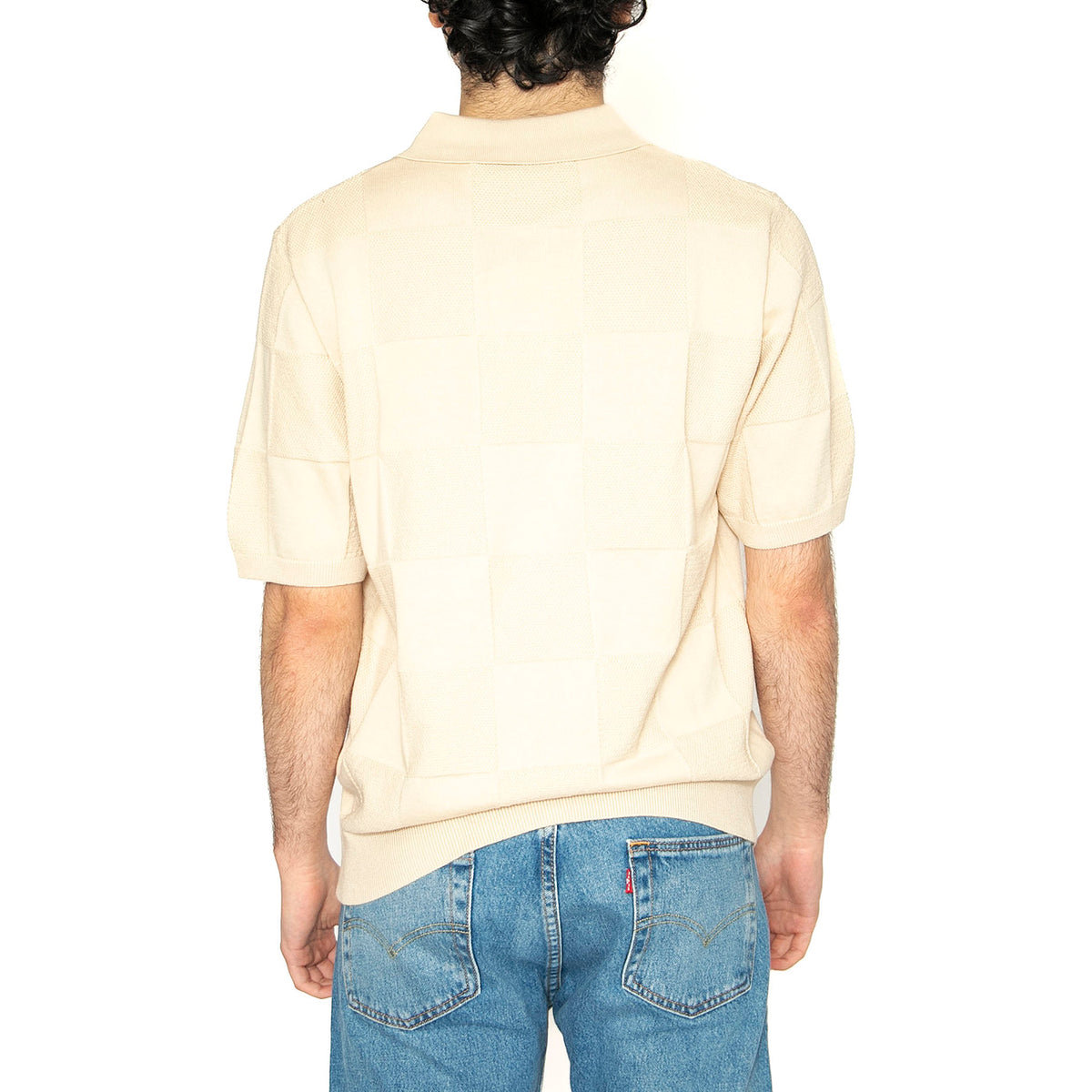 S/S Checker Polo Fleur De Sel - Polo Uomo Beige I034535.2LPXX . CARHARTT WIP 