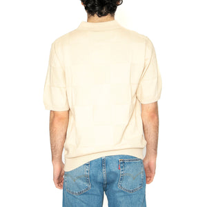 S/S Checker Polo Fleur De Sel - Polo Uomo Beige I034535.2LPXX . CARHARTT WIP 