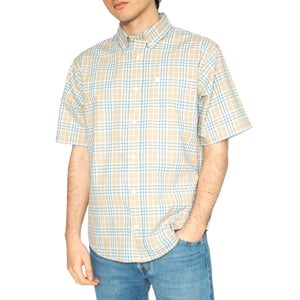 S/S Niven Shirt Niven Check, Wall / Wax - Camicia Maniche Corte Uomo Multicolore I034542.2UYXX . CARHARTT WIP 