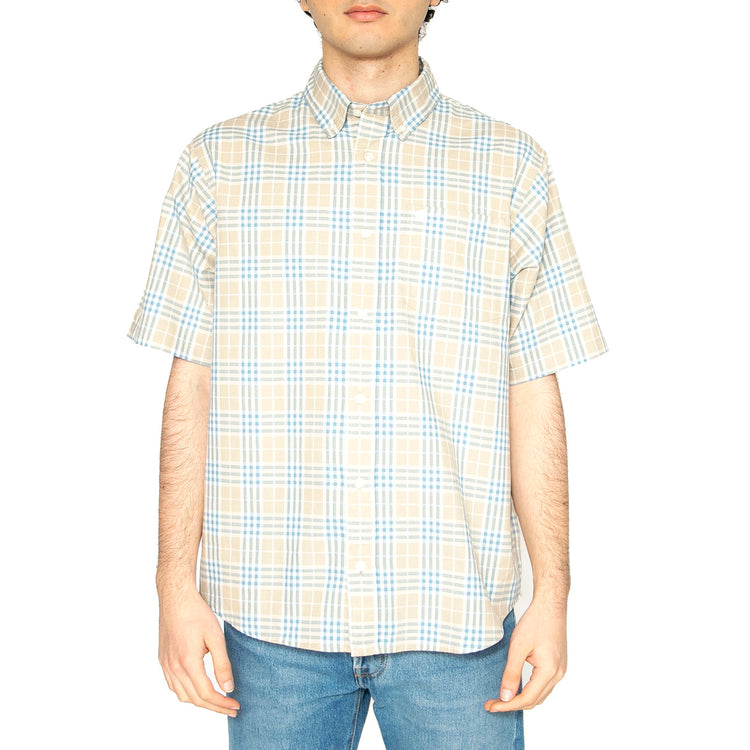 S/S Niven Shirt Niven Check, Wall / Wax - Camicia Maniche Corte Uomo Multicolore I034542.2UYXX . CARHARTT WIP 