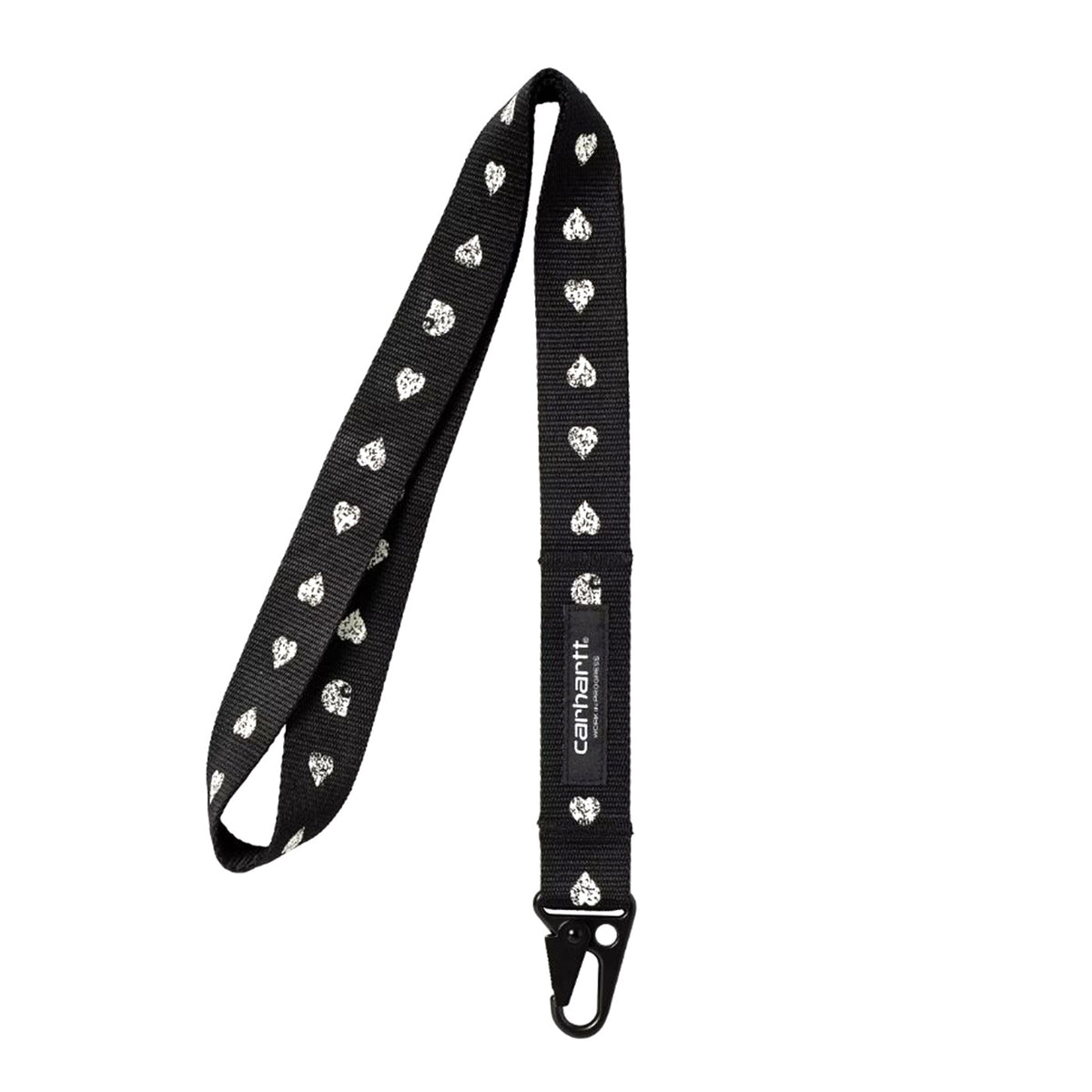 Drewe Keychain Heart C Pinstripe, Black / Natural - Portachiavi Nero I034614.2S0XX . CARHARTT WIP 