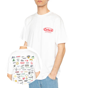 S/S Logo T-Shirt White - Maglietta Girocollo Uomo Bianca I034643.02XX . CARHARTT WIP 