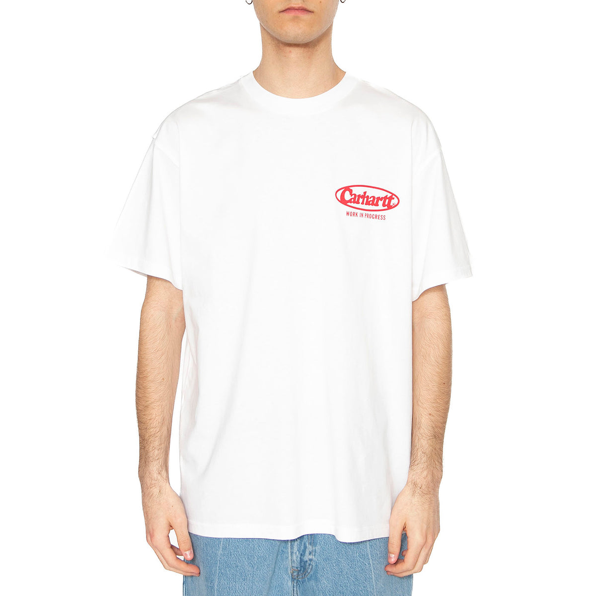 S/S Logo T-Shirt White - Maglietta Girocollo Uomo Bianca I034643.02XX . CARHARTT WIP 