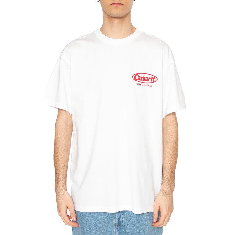 S/S Logo T-Shirt White - Maglietta Girocollo Uomo Bianca I034643.02XX . CARHARTT WIP 