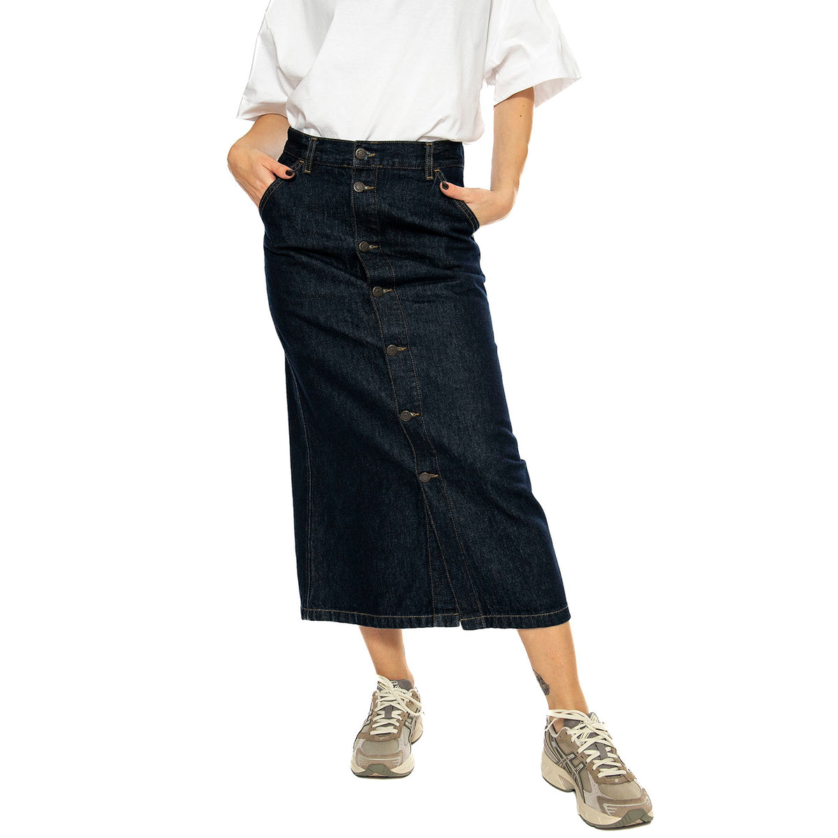 W' Marvin Skirt Blue - Gonna Blu I034647.0102 . CARHARTT WIP 
